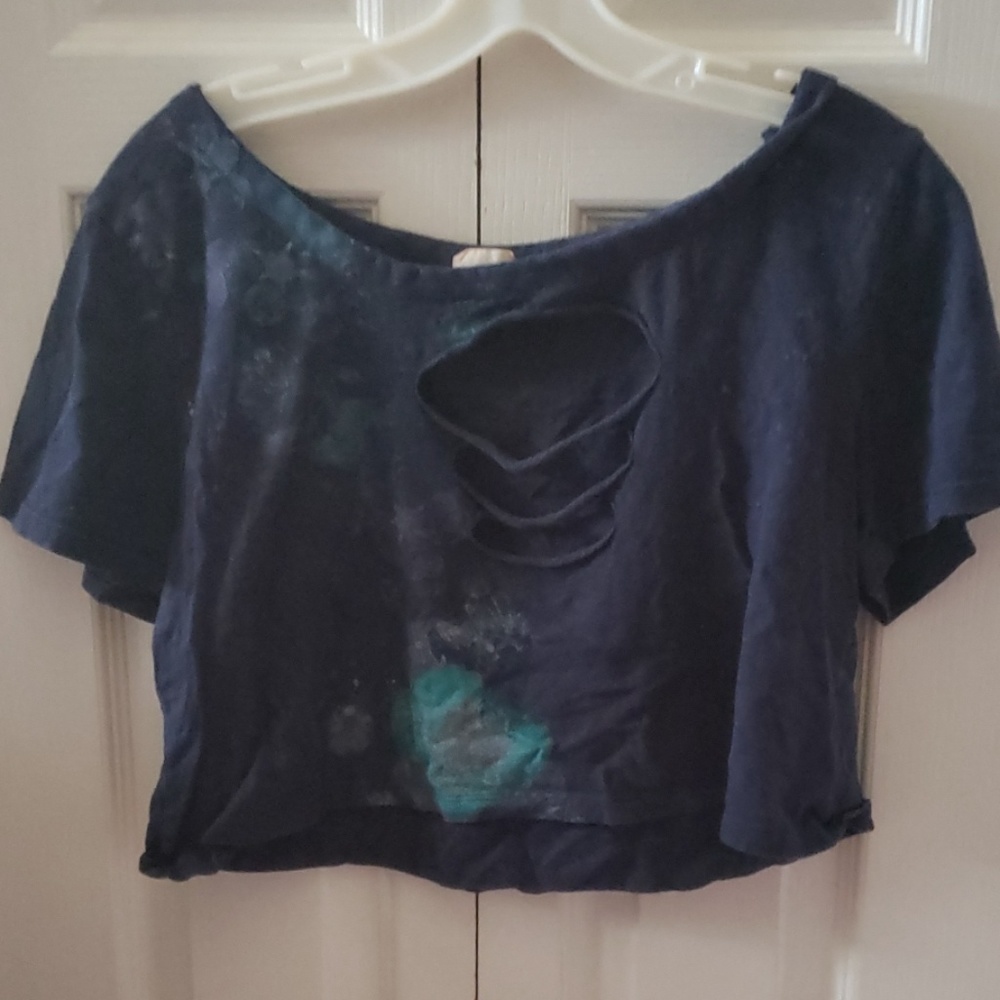 SALE! Shredded Front Crop Top 13% off